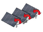 Impianti fotovoltaici a inseguitori monoassiali